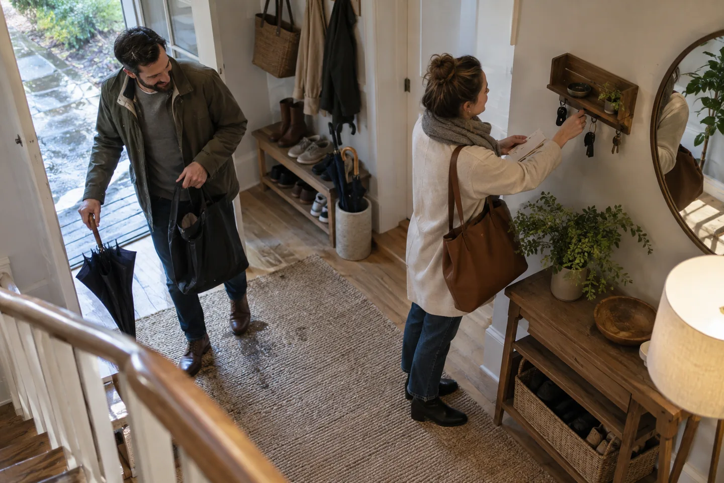 Lifestyle scene for Entryway Storage That Works in Tight Spaces